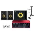Focusrite 4I4 GEN4 With Krk Rokit G5 Monitorssubwooferstandscables New. Price: $1261.99.