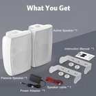 8" 600W Waterproof Bluetooth Wall Speakers Pack, 2-WAY, Outdoor Patio Bass New. Price: $222.32.