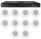 Jbl CSMA280 Commercial 2X80W Amplifier 4OHM/8OHM/70V/100V+(10) 8" 10W Speakers New. Price: $982.99.