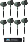 (8) Jbl GSF3-GN 6.5" Landscape Ground Stake/wall 70V Commercial Speakers+amp New. Price: $1559.75.