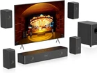 Soundbar 5.1.2 Wooden 4 Surround Speakers Wired Subwoofer Arc Bt N512 Bars Smart New. Price: $209.99.