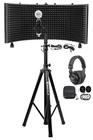 Rockville Recording Studio Microphone+isolation Shield+headphones+tripod Stand New. Price: $174.95.