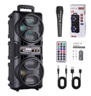 Dazone DV039 Bluetooth Led Speaker Dual 6.5" Subwoofers Microphone Remote New. Price: $179.99.