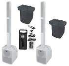 Rockville Titan Array System V2 Column Speakers+subs+mic 4 Church Sound New. Price: $1423.90.