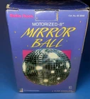 Radio Shack Motorized 8" Disco Mirror Ball Party Club Dance New Opened Box. Price: $65.00.
