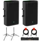 Mackie THRASH215 Speaker System (pair) W/ Steel Stand & Xlr Cable New. Price: $599.99.