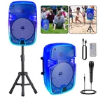 Rechargeable 8" Bluetooth Speaker LMS-801SM Qfx Usb/sd/fm/aux+mic & Stand Party New. Price: $56.99.
