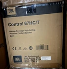 Jbl Control 67HC/T High Ceiling Premium Pendant Speaker - Black ( Pair) New. Price: $599.00.