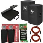 Electro Voice EKX-12-CVR Speaker Covers Pair Case & Xlr Cables New. Price: $262.40.