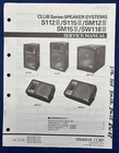 Yamaha Club Series S112III S115III SM12III SM15III SW118 Speaker Service Manual Unspecified. Price: $14.95.