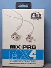 Mee Proffesional MX4 Quad-driver Hybrid Modular Musicians In-ear Monitors Open. Price: $174.95.