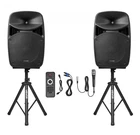 Vevor 15 Powered Speakers Pair W/ Stands, Cables & Microphone Bluetooth New. Price: $349.95.