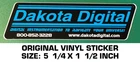 Dakota Digital Instrumentation - Original Vinyl Decal Sticker Used. Price: $5.12.