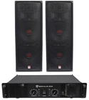 2) RSG12.28 Dual 2000W Speakers+rockville RPA9 Dj Amplifier New. Price: $605.75.