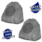 Theater Solutions Full Range Outdoor Granite Rock 2 Speaker Set With 8" Woofers New. Price: $152.99.