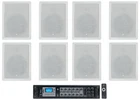 (8) Jbl Control 128 Wt 8" 50W Commercial 70V In-wall Speakers+amp For Restaurant New. Price: $2109.75.