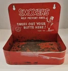 Mr. Butt Snuffer Chicago Hanger 1960S Red Steel Metal Vtg Cigarette Ashtray Sign Used. Price: $44.99.