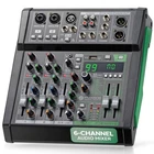 Pyle 6 Audio Mixer - 2 Xlr Combo Mic Inputs, Channel, Black New. Price: $148.99.