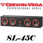 Cerwin Vega SL-45C Quad 1/4" Center Channel Speaker 150 Watt Home Theater SL45 New. Price: $239.99.