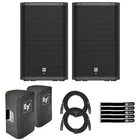 Electro-voice ZLX-15P-G2-US 15" Powered Speakers 2-PACK With Covers New. Price: $1371.40.
