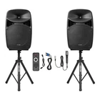 15 In Speakers Portable Pa System 2000W Mixer Bluetooth Mic 3-CHANNEL New. Price: $259.99.