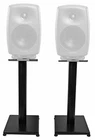 Pair 21 Black Steel Studio Speaker Stands For Genelec 8330A New. Price: $64.95.
