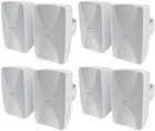 8 Rockville WET-6525W 6.5" 70V Commercial Indoor/outdoor Wall Speakers White New. Price: $584.80.