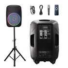 Portable Pa Speaker 15 Inch Bluetooth Usb Sd Card Fm Radio Led Tuman Pro New. Price: $259.99.