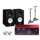 Focusrite Scarlett Solo Gen 4 With Yamaha Studio Monitors/stands/cables HS5 New. Price: $678.99.