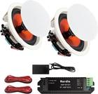 Herdio 8 Bluetooth Ceiling / Wall Speakers 2-WAY Flush Mount Pair (200W Each) New. Price: $109.33.