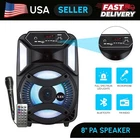 Audiobox Portable Speaker 8 Inch Led - Bluetooth, Usb, Aux Parties & Karaoke New. Price: $59.00.