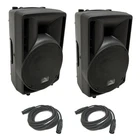 (2) Harmony Audio HA-C8A Pro Dj 8" Powered 300W Pa Speaker & 15FT Xlr Cable New. Price: $240.99.