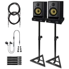Krk Rokit RP7 G5 7" Studio Monitors 2-PACK With Stands & Cables New. Price: $515.40.