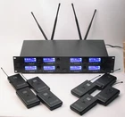 Tbaxo Wireless Microphone System 8 Channel Lavalier Bodypacks Headset Open. Price: $199.00.
