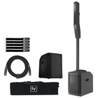 Electro-voice EVOLVE50M Powered Column Dj Pa Speaker Black Mixer & Sub Cover New. Price: $2324.40.