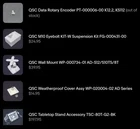 (assorted) Qsc / Q-sys Original Manufacturer Parts ***open Box*** Hardware Qsys. Price: $39.95.