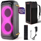 Pyle 60W Dual 6.5" Karaoke Machine With Mic Bluetooth Party Speaker System. Price: $190.49.