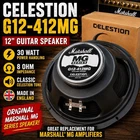 Celestion Marshall Series G12-412MG Guitar Speaker 8 Ohm Made In Uk Open. Price: $79.20.