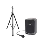 Samson Expedition Express Plus 75W Rechargeable Bluetooth Pa Speaker With Stand Open. Price: $299.99.