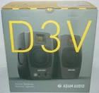 New Adam Audio D3V Active Desktop Monitoring System W/usb-c Connect -pair, Black. Price: $249.99.