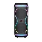 Qfx PBX-288 Dual 8" Portable Speaker +bluetooth +usb/aux/tf/fm +led Party Lights New. Price: $79.90.