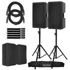 Rcf Art 945-A 15" Digital Active Powered Speakers Pair Covers & Stands New. Price: $4477.40.