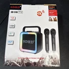 Sdrd SD-508 Portable Karaoke Machine With Two Wireless Microphones Bt Open. Price: $36.09.