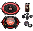 Cerwin-vega V68 6X8" 600W Series 2-WAY Coaxial 4-OHM Speakers Bundle New. Price: $144.99.