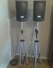 Anchor Explorer Pro Portable Powered Pa Speakers W/tripod Stands Wl Mic Used. Price: $550.00.