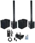 Rockville Dj Package W/ (2) Titan Portable Array Speakers+microphone+led Fogger New. Price: $739.80.