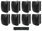 Jbl VMA1120 Commercial AMPLIFIER+8) Black Wall Speakers For Restaurant/bar/caf New. Price: $889.00.