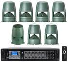 6) Jbl Control 85M 5.25" Commercial 70V Outdoor Landscape Speakers+subwoofer+amp New. Price: $1863.90.