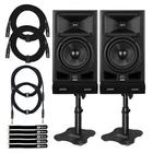 Rcf Ayra Six 6" Active 2-WAY Studio Monitor Reference Speakers Pair, Desk Stands New. Price: $619.40.