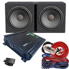 Jbl Stage 1200D 12" 1200W Subwoofer Enclosure+ AUDIO360 5000W Amplifier Kit New. Price: $539.99.